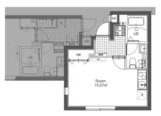 センターコート芝【3階】の間取り