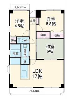 ラフィーネ八千代【8階】の間取り