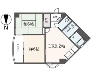 ファミール幸栄【3階】の間取り