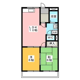 明豊ハイツA棟【1階】の間取り