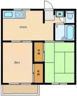 エステートピアウチダ【2階】の間取り