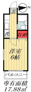 千葉県市川市末広2【マンション】の間取り