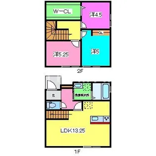 熊本県熊本市南区城南町舞原【一戸建】の間取り