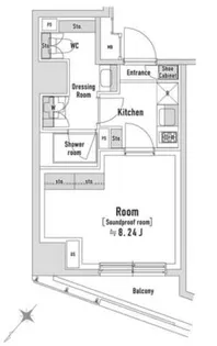 TRACK八丁堀【4階】の間取り
