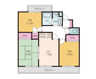 エーデルハイム【2階】の間取り