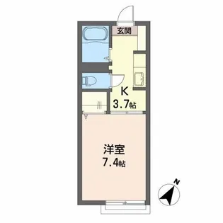 アビタシオン A【2階】の間取り