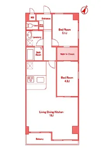 レジェンドスクエア横濱希望ヶ丘II【4階】の間取り