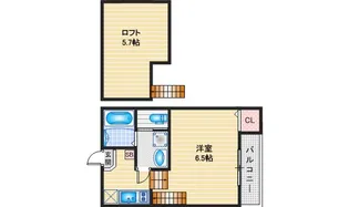 ハーモニーテラス長筬町III【2階】の間取り