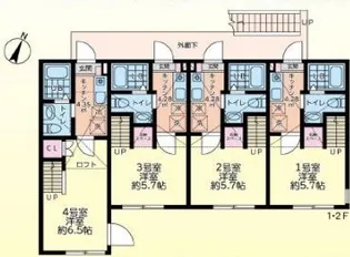 ヌーク【2階】の間取り