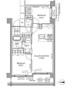 プレジリア代々木大山町【2階】の間取り