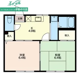 カーサN B【2階】の間取り