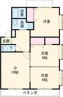 レジデンス峰坂【3階】の間取り