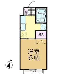 トクスイハイツ【1階】の間取り