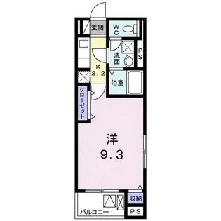 JIN PRECIOUS(ジン【3階】の間取り