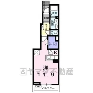 ウォーターヒルズ3【1階】の間取り