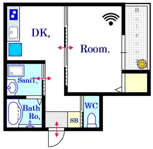 nuova minami-machi【1階】の間取り