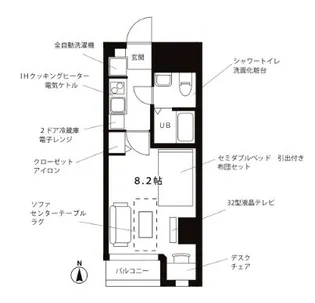プチグランデ秋葉原【4階】の間取り