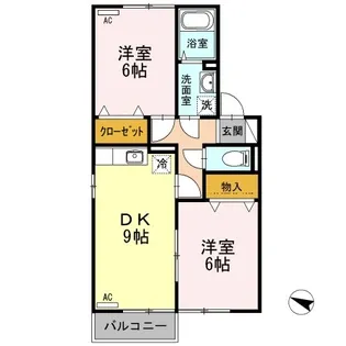 ラフィネ A/B【2階】の間取り