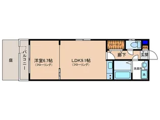 エクシア京都駅南【1階】の間取り