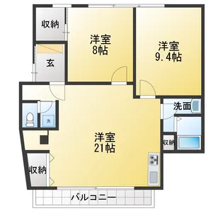 ミヤビヒルズ池袋本町【4階】の間取り