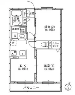 パークヴィレッジ阿佐ヶ谷【1階】の間取り