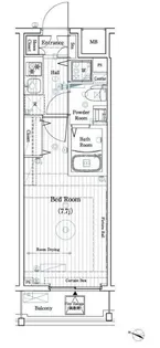 HY’s YOKOHAMA Felice【7階】の間取り