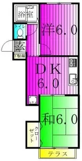 メゾンヤマリII【2階】の間取り
