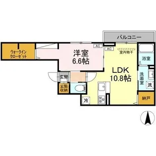 セレスティア谷在家II【3階】の間取り