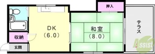 シーライフ岡田【2階】の間取り