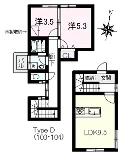 グリーンホームズIIの間取り