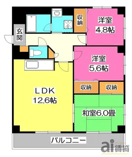 ラ・リーヴ【1階】の間取り