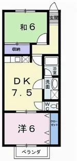 パークサイドテラス【2階】の間取り