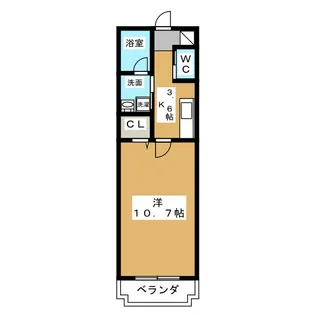 カーサ・エスペラール【1階】の間取り