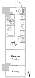 ウエリスアーバン水天宮前【11階】の間取り
