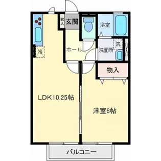シティハイム スカイ【2階】の間取り