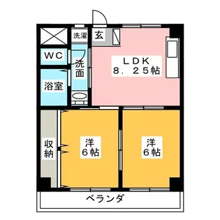 メゾン金山【2階】の間取り