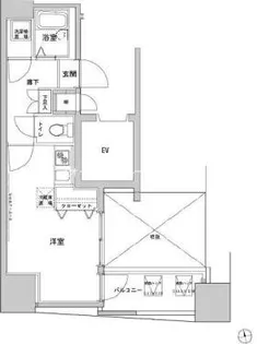 VIDA文京本郷【14階】の間取り
