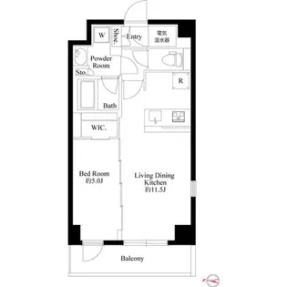 ハーモニーレジデンス高田馬場【1階】の間取り