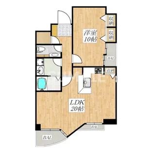 ディアシティ赤羽【4階】の間取り