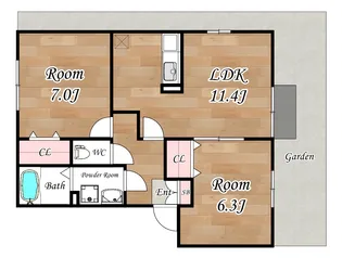 Ks Flare(ケイズフレア)【1階】の間取り