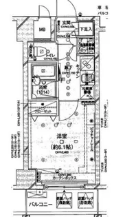 コンシェリア門前仲町【2階】の間取り