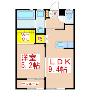 CREA STYLE B棟【1階】の間取り