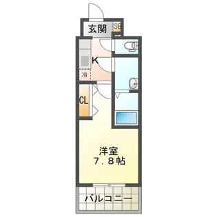 S-RESIDENCE四日市駅前couleur(クルール)【3階】の間取り