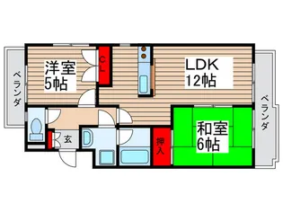 グレース松戸IV【2階】の間取り