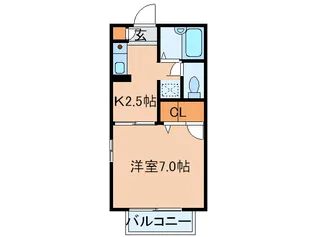 サニーハイツ【2階】の間取り