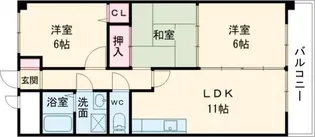 ドリームコート学研【4階】の間取り