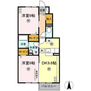 セリエース【1階】の間取り