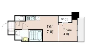 アーバネックス西天満【3階】の間取り