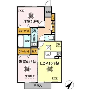 月うさぎ 弐【1階】の間取り