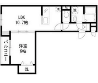 プレジール池上【1階】の間取り
